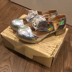 Deandri Holographic Archie Oxfords Size 11